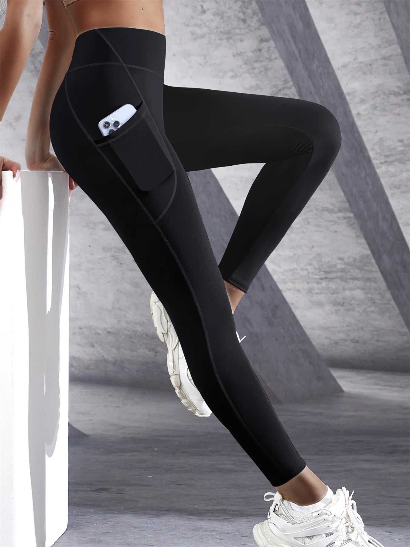 High-Waist Women’s Yoga Leggings with Pockets – Stretch Fitness Pants