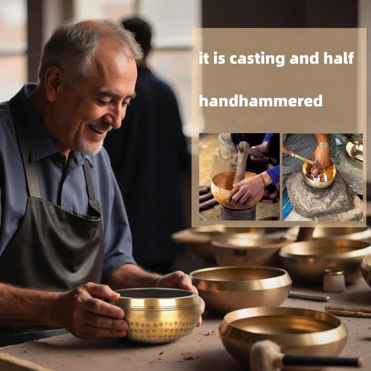 Tibetan Singing Bowl Set – 6 Sizes for Meditation & Yoga