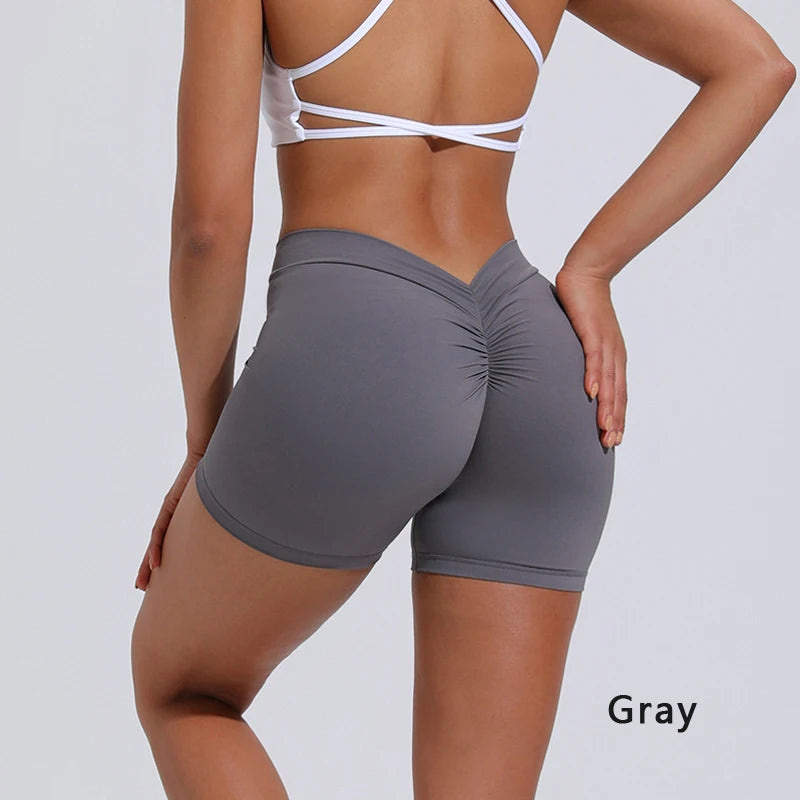 DIAS FIT JOY V-Back High-Waist Yoga Shorts – Hip Lifting Fitness Wear