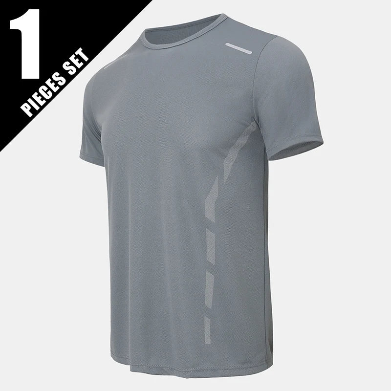 Men’s Summer Quick-Dry Printed Sports T-Shirt – Loose Fit