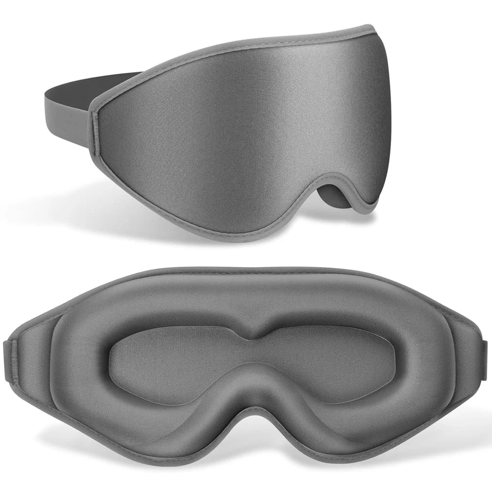 3D Memory Foam Sleep Mask – 100% Light-Blocking Eye Cover
