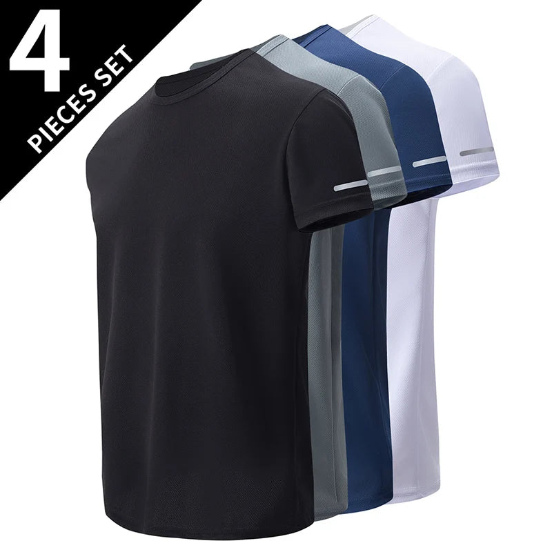 Men’s Summer Quick-Dry Printed Sports T-Shirt – Loose Fit