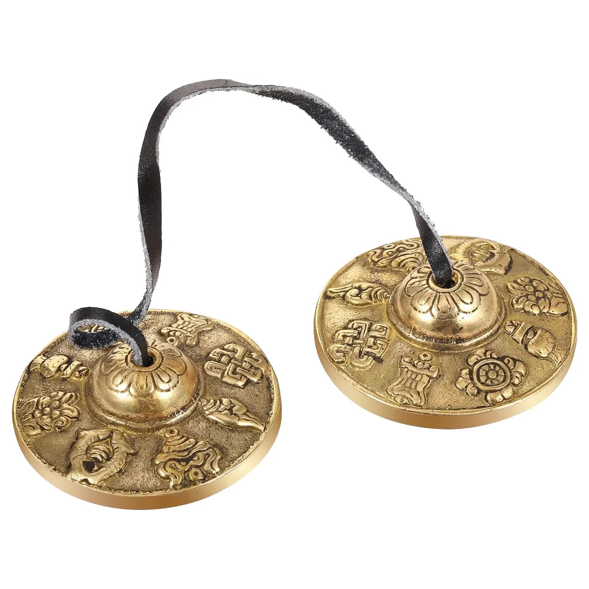Tibetan Brass Tingsha Cymbals for Meditation & Yoga