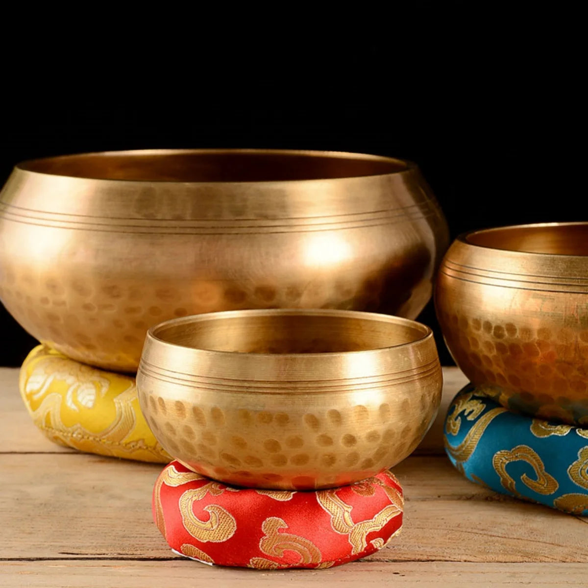 Tibetan Singing Bowl Set – 6 Sizes for Meditation & Yoga