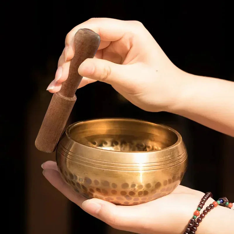 Tibetan Brass Singing Bowl – Handmade Meditation & Healing Tool