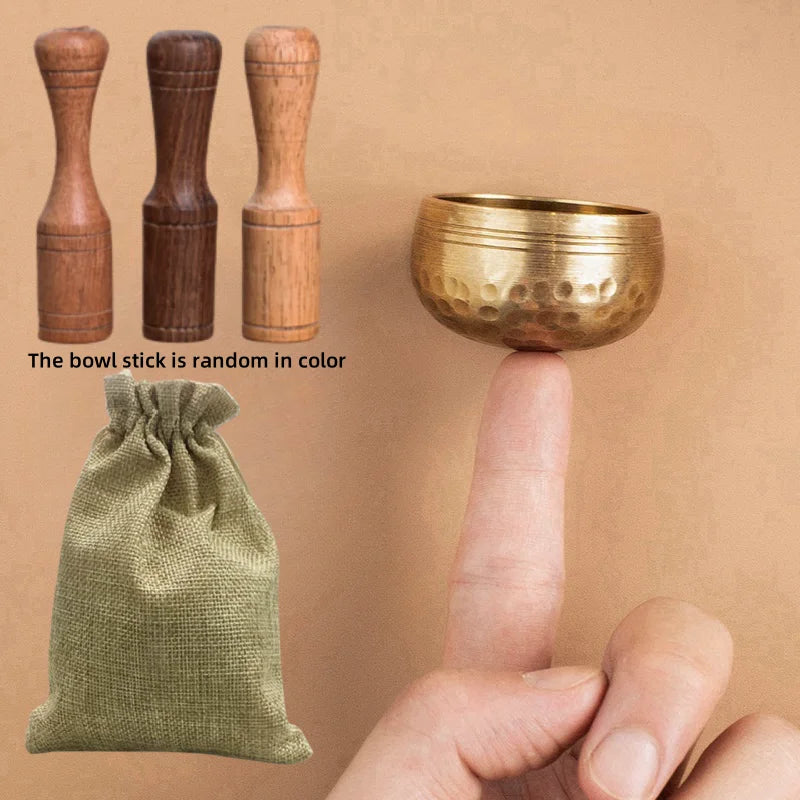 Mini Tibetan Singing Bowl – Handmade Meditation & Yoga Bowl