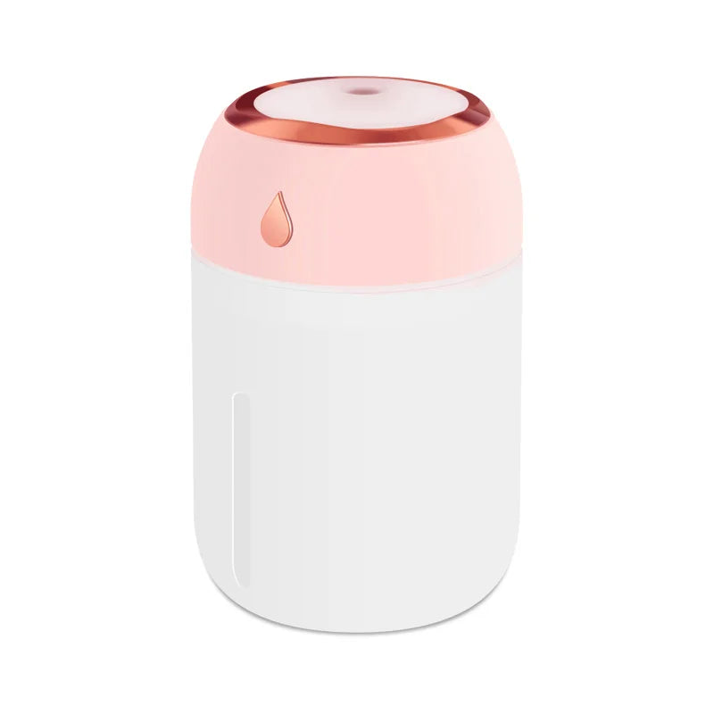 Portable Mini USB Humidifier – 330ml LED Aroma Diffuser