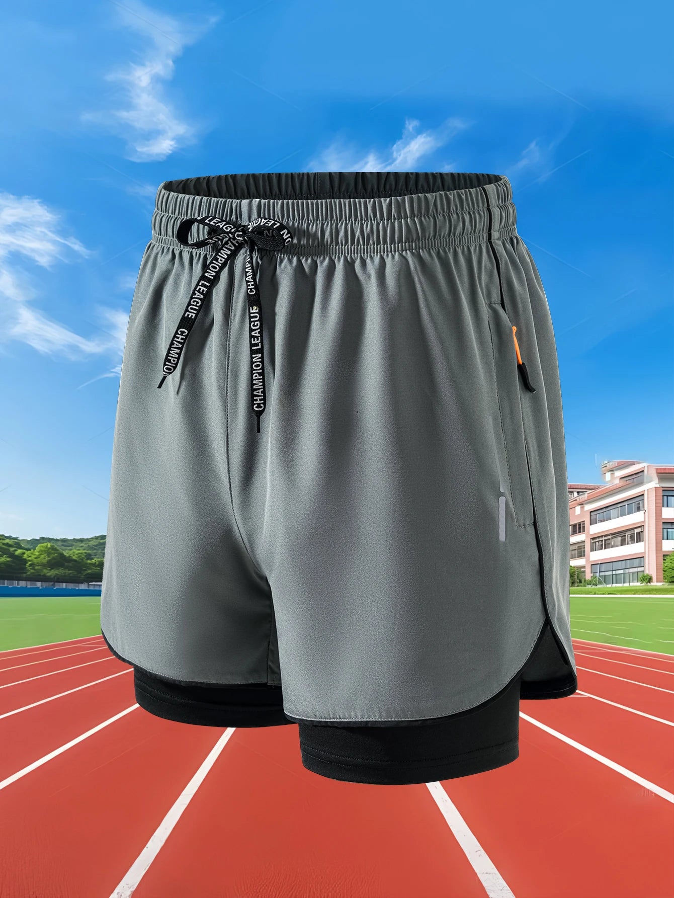 Men’s 2-in-1 Running Shorts – Quick-Dry Double Layer Gym Shorts
